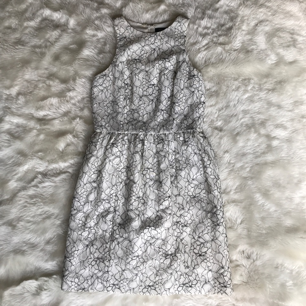 White Lace Floral Dress